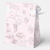 Roze Toile Favoriet Box Bedankdoosjes (Achterkant)