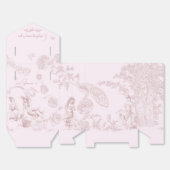 Roze Toile Favoriet Box Bedankdoosjes (Ongevouwen)