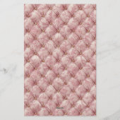 Roze Toile Geplooid Fluwelen Romantische Briefpapi Briefpapier (Achterkant)