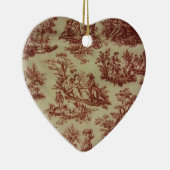 Roze toile keramisch ornament (Rechts)
