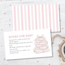  Roze Toile Meisje Baby shower Boeken voor Baby