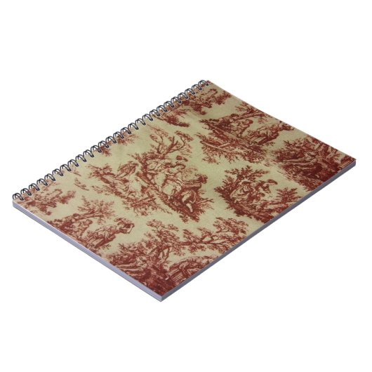 Roze toile notitieboek (Linkerzijde)