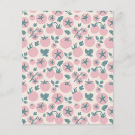 Roze tomaten Platte papieren vellen