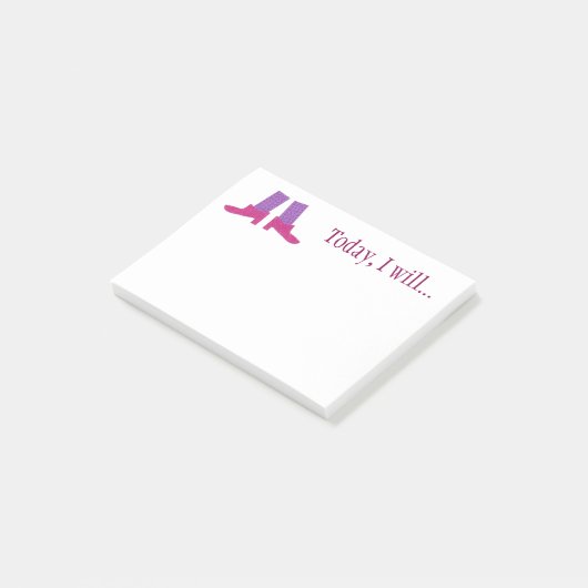 Roze tonen Aangepaste kleine notities Post-it® Notes (Schuin)