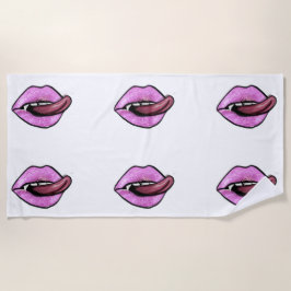 ROZE TONG EN LIPPEN STRANDLAKEN