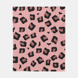 Roze Toon Luipaard Naadloos Patroon  Fleece Deken