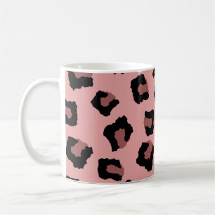 Roze toon zonder naadloos patroon koffiemok