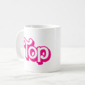 Roze Top Koffiemok (Voorkant links)