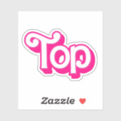 Roze Top Sticker (Vel)