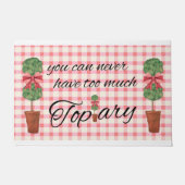 Roze Topiary Topiaries Deurmat (Voorkant)