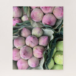 Roze toppen van de Lotus Flower Legpuzzel
