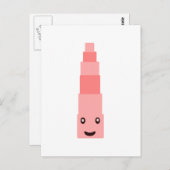 Roze toren Montessori Briefkaart (Voorkant / Achterkant)