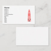 Roze toren visitekaartje (Voorkant / Achterkant)