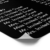 Roze torenbloesems op zwarte zeepijfer poster (Hoek)