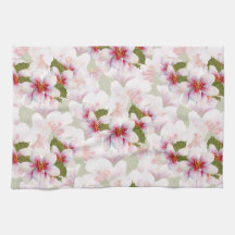  roze torenbloesems Waterverf