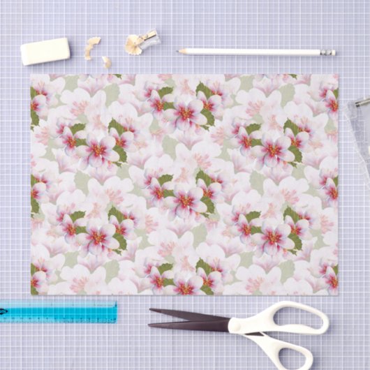  roze torenbloesems Waterverf Tissuepapier (Craft)