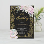 roze torenhoge thee iedere dag kaart (Staand voorkant)