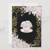 roze torenhoge thee iedere dag kaart (Achterkant)