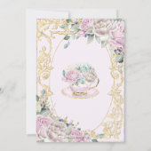  roze torenhoge thee iedere dag kaart (Achterkant)