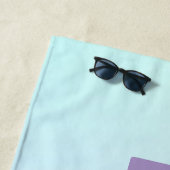 Roze tot blauwe achtergrond strandlaken (In situ)