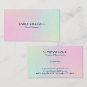 Roze tot blauwe achtergrond visitekaartje (Voorkant / Achterkant)