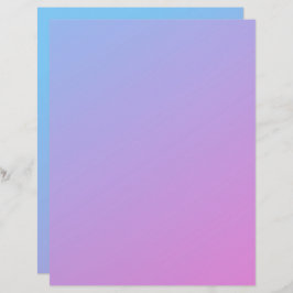 Roze tot blauwe ombre gerecycleerd papier voor kor