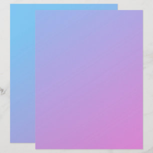 Roze tot blauwe ombre gerecycleerd papier voor kor