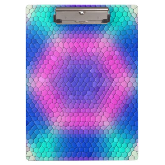 Roze tot Blauwe Zeemeermin Klembord (Voorkant)
