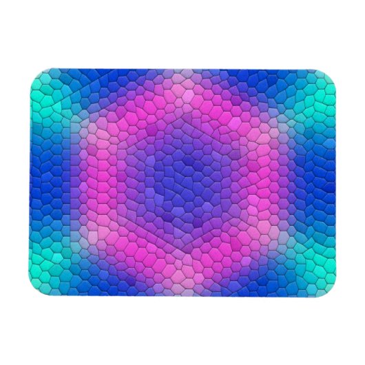 Roze tot Blauwe Zeemeermin Magneet (Horizontaal)