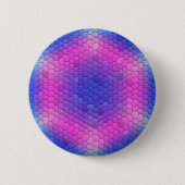 Roze tot Blauwe Zeemeermin Ronde Button 5,7 Cm (Voorkant)