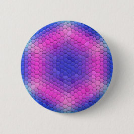 Roze tot Blauwe Zeemeermin Ronde Button 5,7 Cm