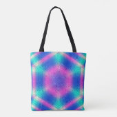Roze tot Blauwe Zeemeermin Tote Bag (Achterkant)