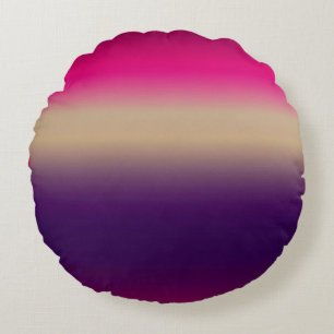 Roze tot druif horizen tonen rond kussen
