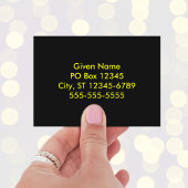 Roze tot gele cirkels visitekaartje