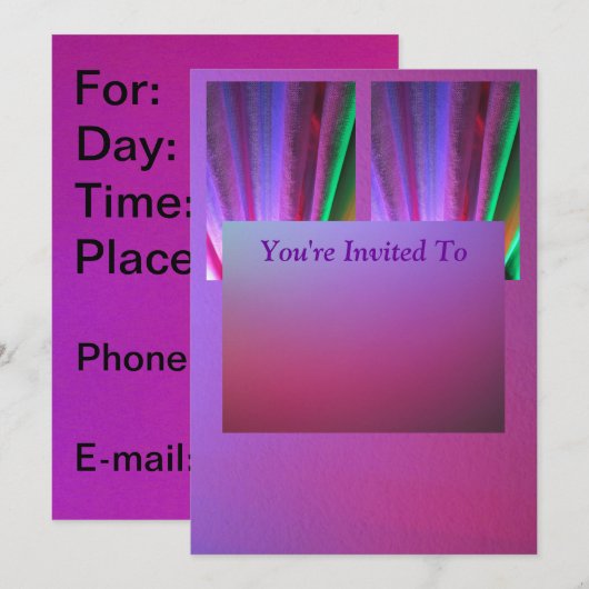 Roze tot groene LED-verlichting Kaart (Voorkant / Achterkant)