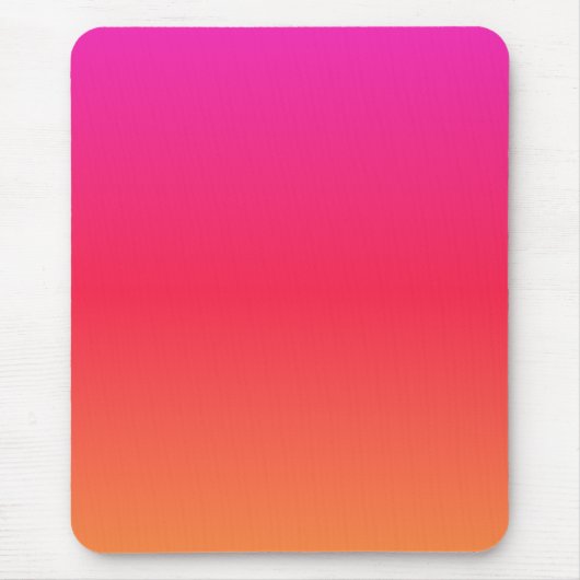 Roze tot Oranje moderne gradiënt Muismat (Voorkant)