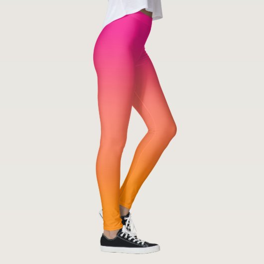 Roze tot oranje ombre leggings (Rechts)
