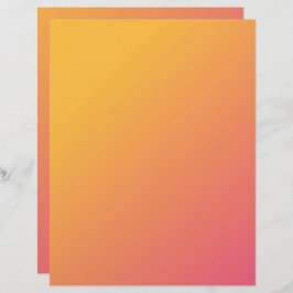 Roze tot Oranje ombre-papier of scrapboogpapier