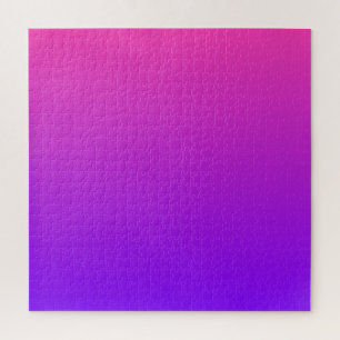 Roze tot Paars Moderne kleurengradiënt Ombre Legpuzzel