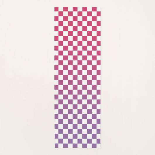 Roze tot Paarse, gecontroleerde patronen van Ombré Yogamat (Voorkant)