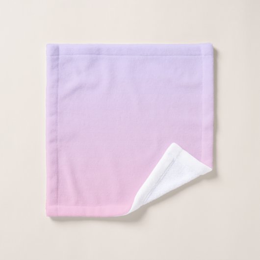 Roze tot Paarse gradiëntkleuren Bad Handdoek (Wasdoekje)