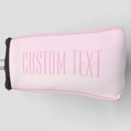 Roze tot Perzik Sunset Ombre met  tekst Golfheadcover
