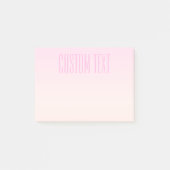 Roze tot Perzik Sunset Ombre met  tekst Post-it® Notes (Voorkant)