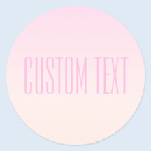 Roze tot Perzik Sunset Ombre met  tekst