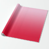 Roze tot Rode Ombre Cadeaupapier (Uitgerold)