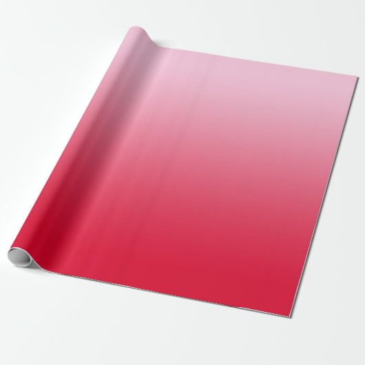 Roze tot Rode Ombre Cadeaupapier (Uitgerold)
