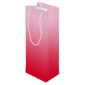 Roze tot Rode Ombre Wijn Cadeautas (Achterkant Gekanteld)