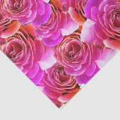 Roze tot rode Rozen Tissuepapier (Detail)