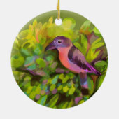 Roze toucanet keramisch ornament (Achterkant)