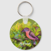 Roze toucanet sleutelhanger (Voorkant)